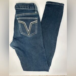 VIGOSS Girls‎ Skinny Jeans Size 12 Dark Wash Stretch Denim